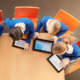 picture of kids using tablet computers