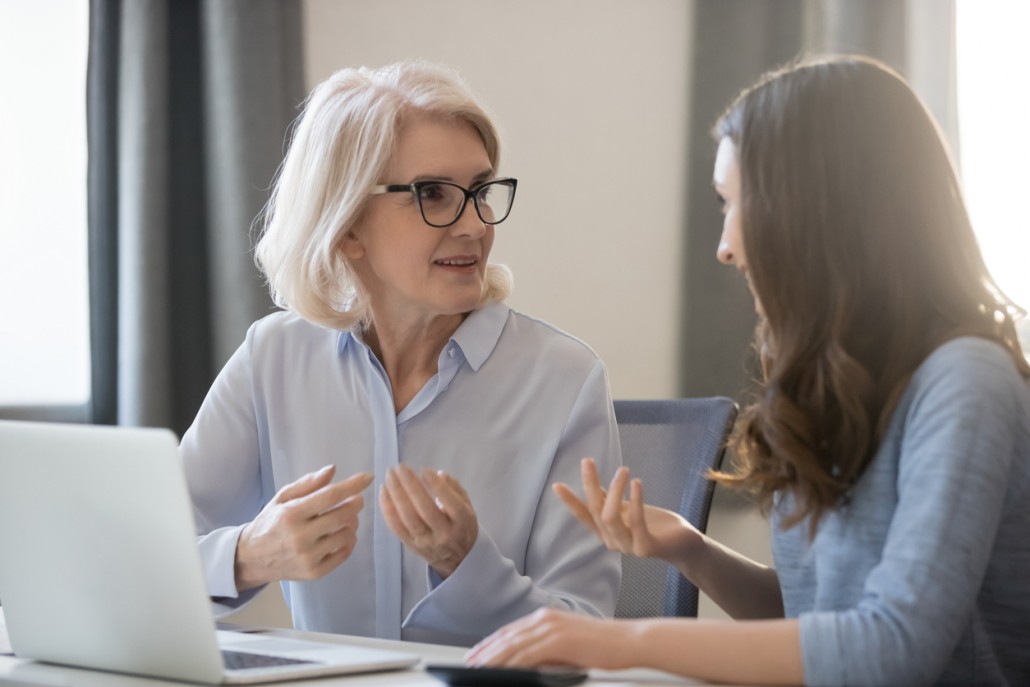 a woman with dementia getting therapy