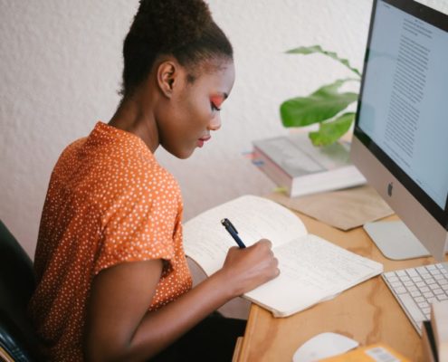 a woman learning how to teach skills to her ADHD child