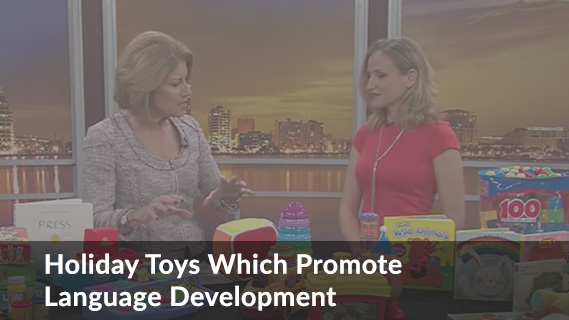 YouTube Video about Holiday toys which promote language