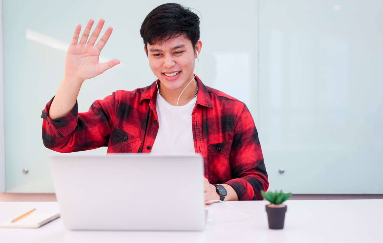 A young man learning tips to help stop stuttering