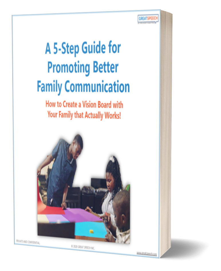 A 5-Step Guide for Promoting Better Family Communication: How to Create a Vision Board with Your Family that Actually Works! ebook cover