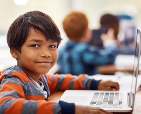 a child learning about reading comprehension strategies