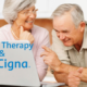 Elderly couple at home doing Cigna Speech Therapy