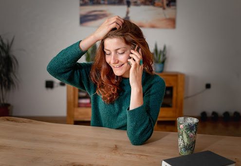 woman on the phone