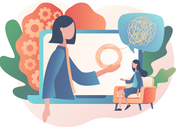 illustration representing speech therapy illustration representing speech therapy